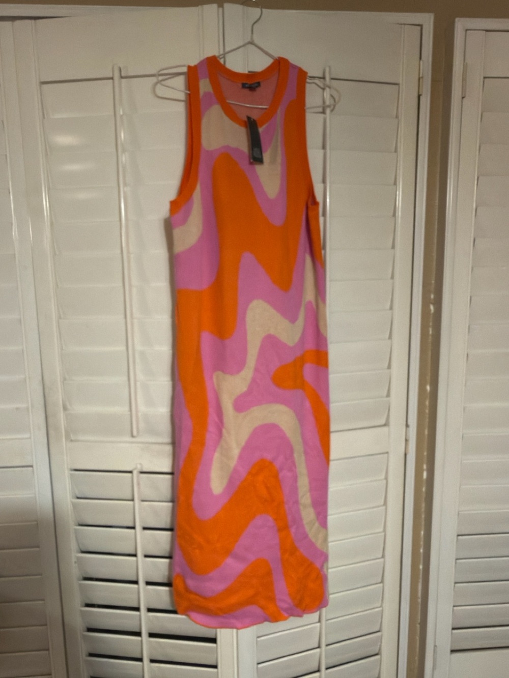 NWT | wild fable Orange, Pink & Cream Wave Maxi Dress